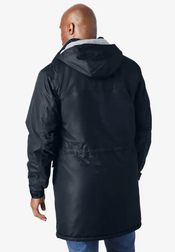 Longer-length Boulder Creek fleece-lined parka