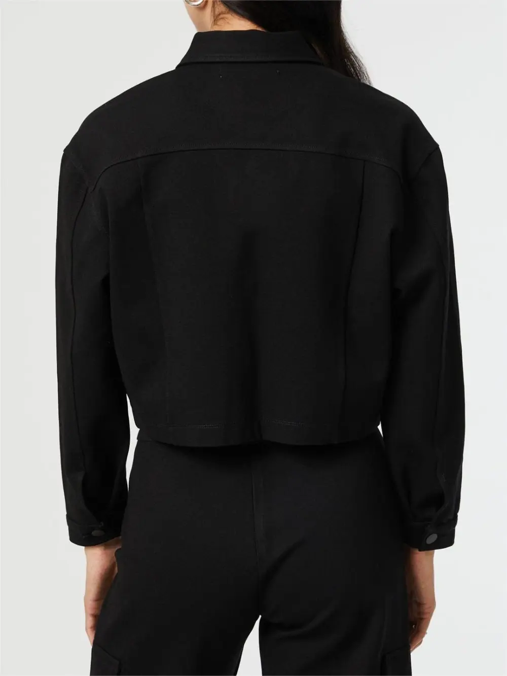 Regular Cotton Black Jacket