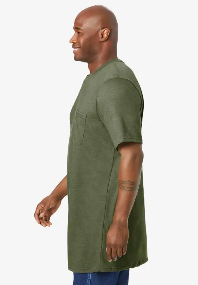 Heavyweight Longer-Length Pocket Crewneck T-Shirt