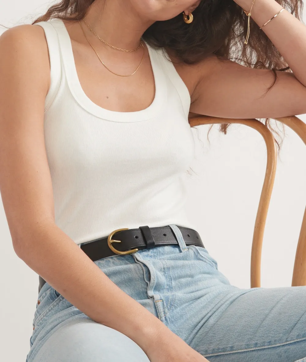 Basic Plain White Sleeveless Tank