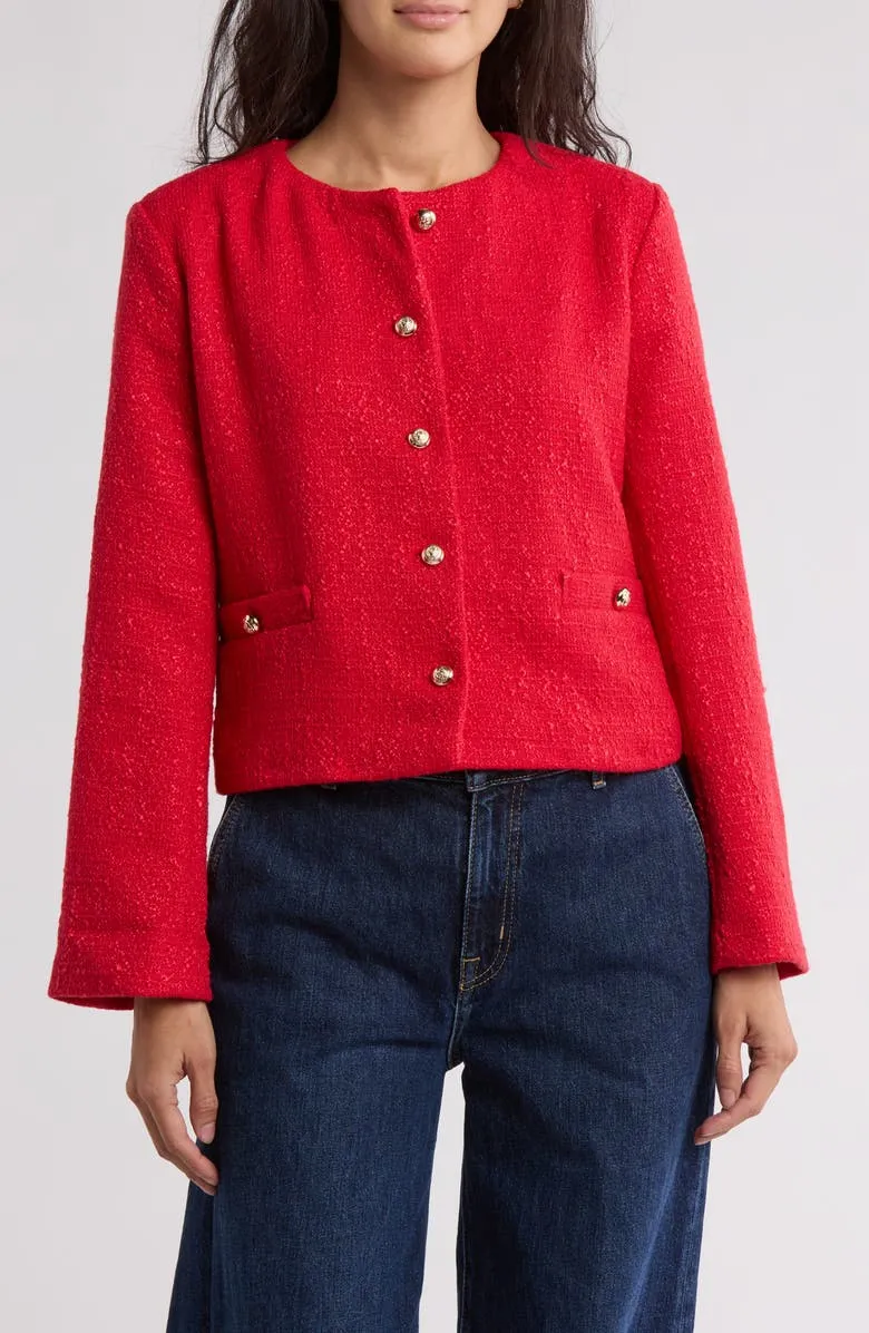 Cropped Tweed Jacket