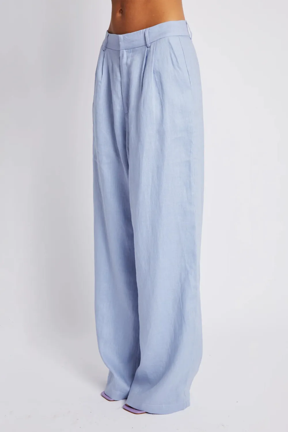 Blue Lazy Soft Loose Breathable  Pants