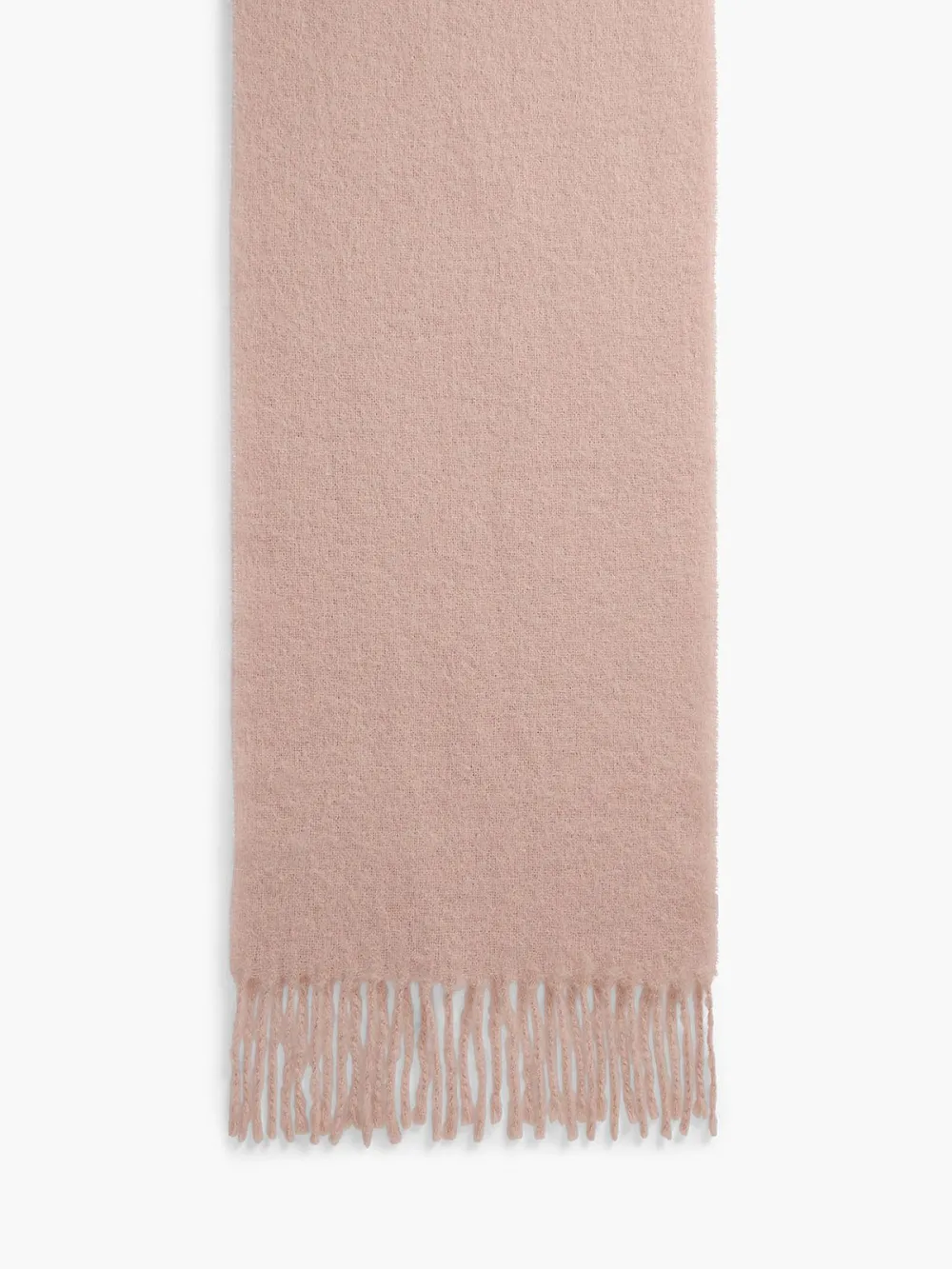 Pink Fringed Tassel Scarf