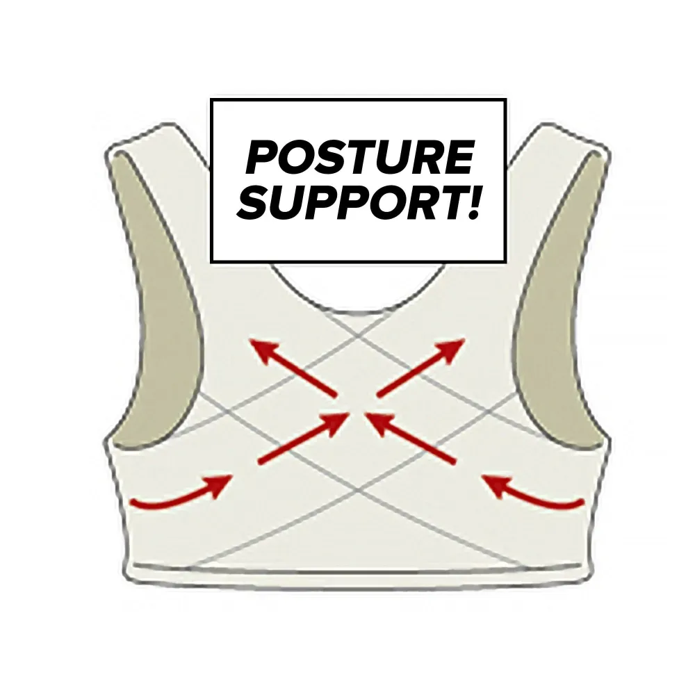 Front hooks, stretch-lace, super-lift, and posture correction