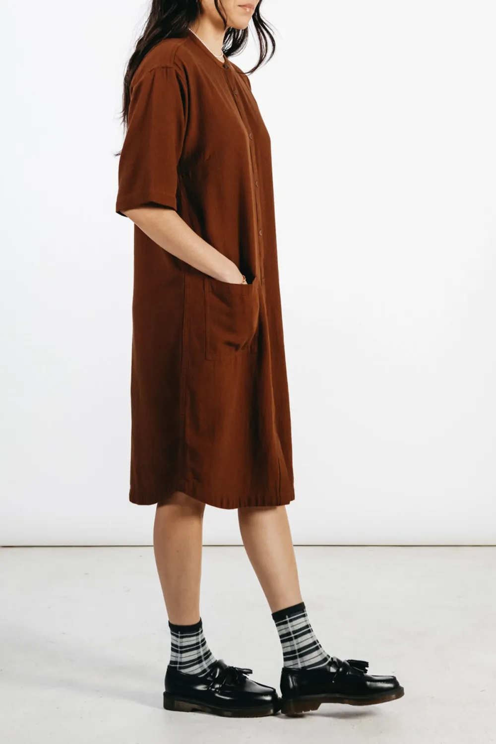 The Crew Neck Cotton Dress