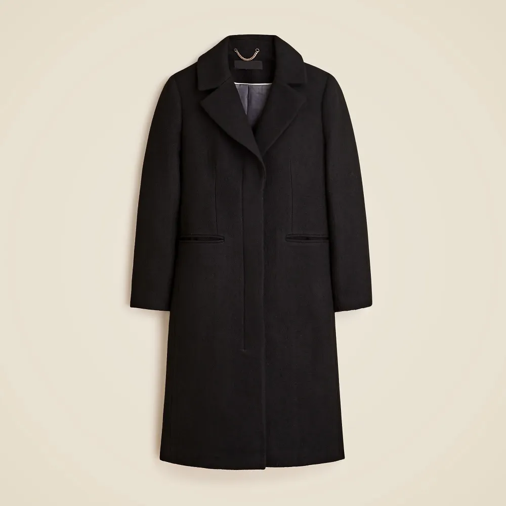 Topcoat Wool-Blend Melton