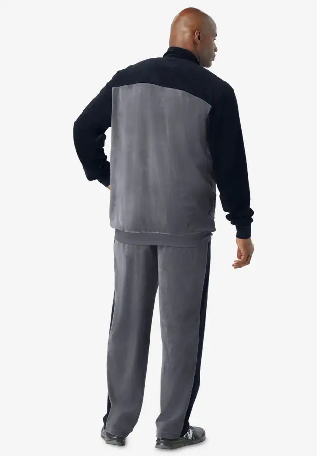 Colorblock Velour Tracksuit