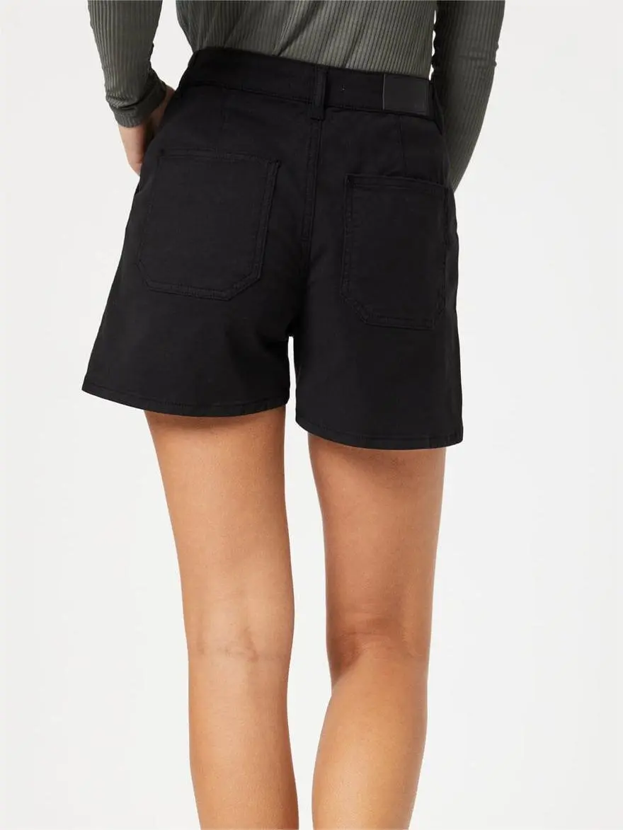 Utility Black Shorts
