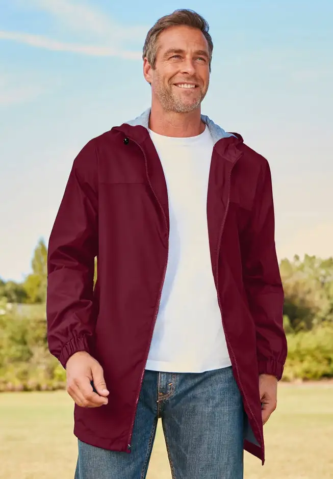 Jersey-Lined Windbreaker