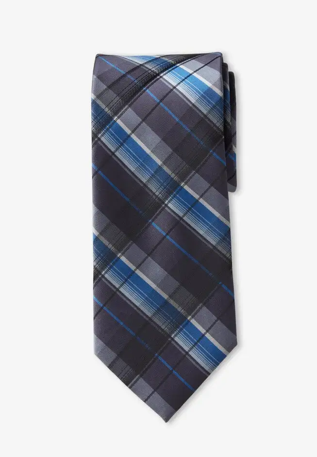 Extra Long Classic Plaid Tie