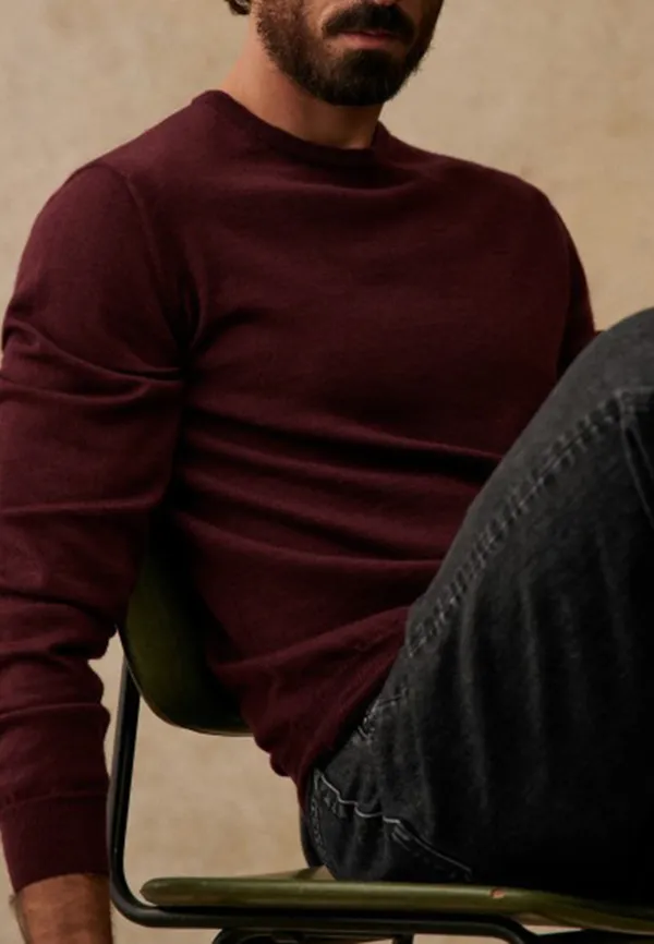 Sweater-Burgundy