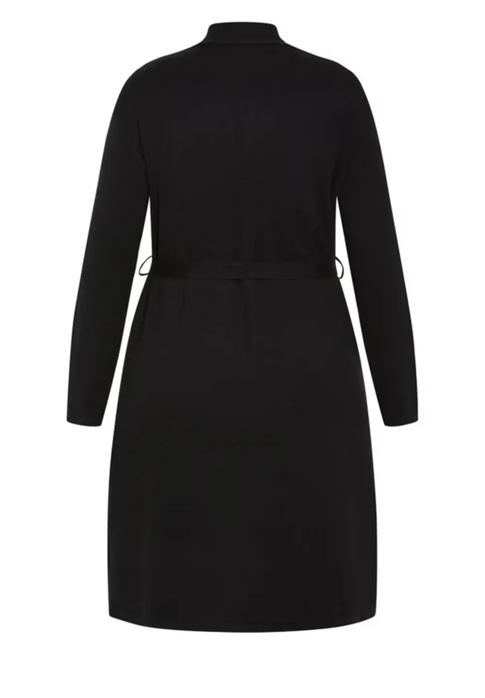 Medium To Long Solid Color Cardigan