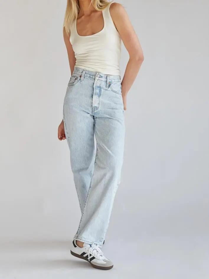 Levi's Ribcage Straight Ankle Jeans Ojai Shore