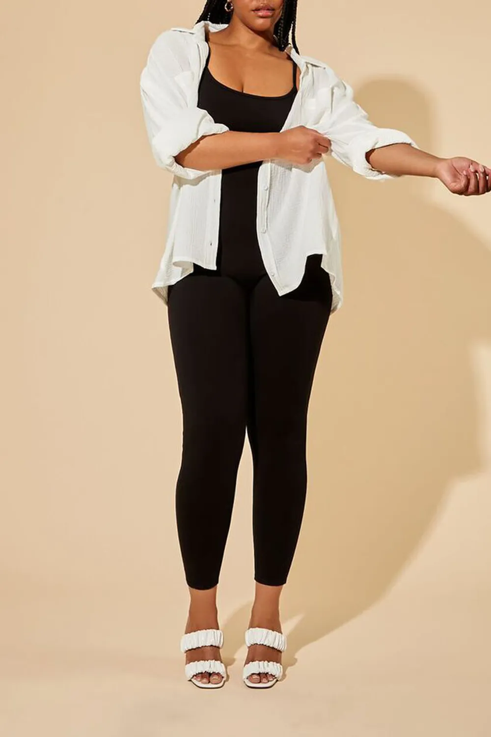 Plus Size Fitted Cami Jumpsuit