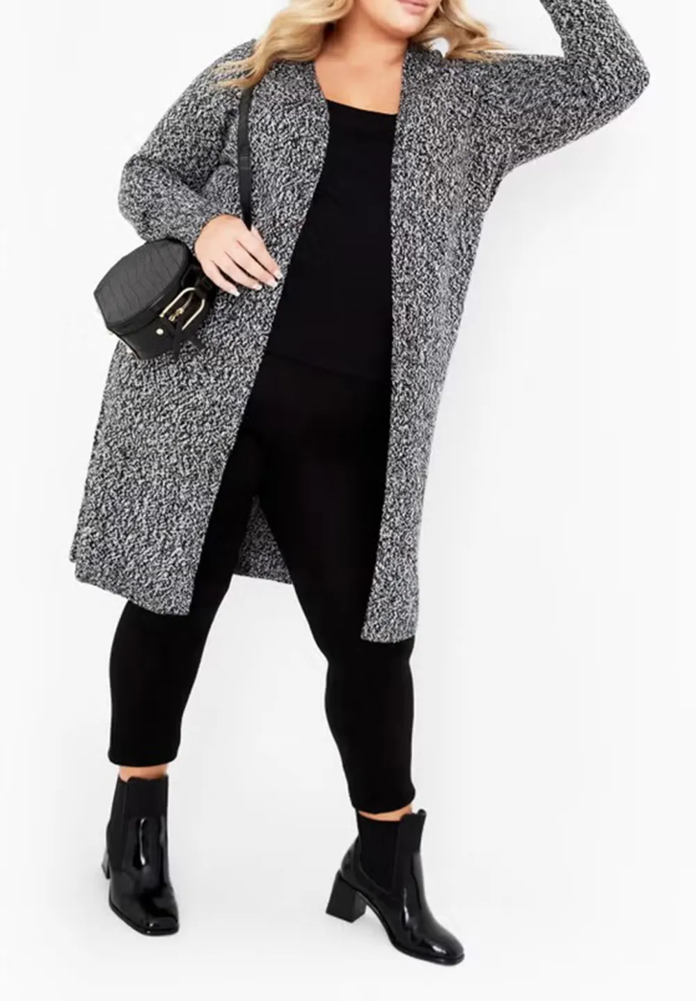 Ribbed Long Sleeved Cardigan