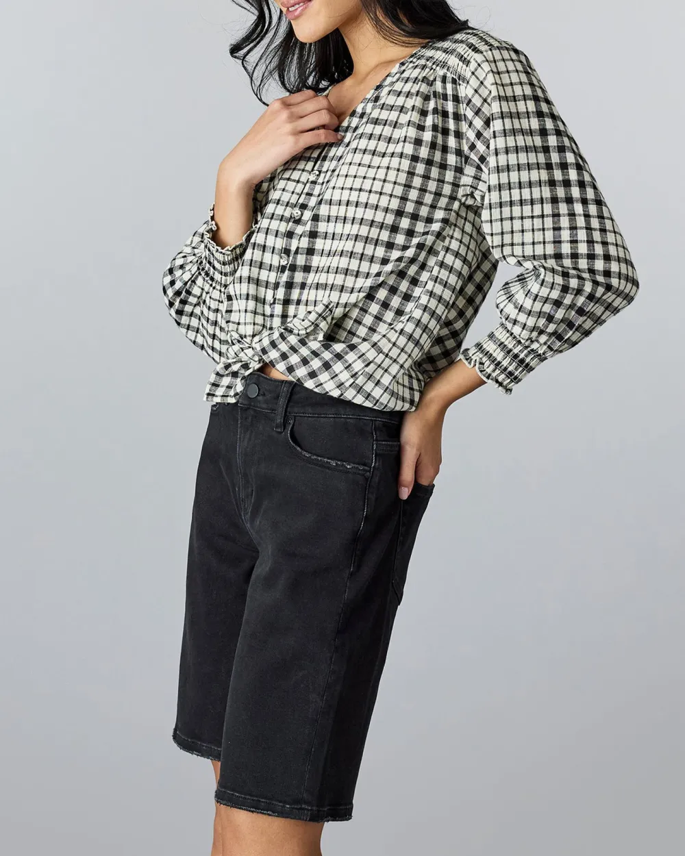 High Rise Wide Leg Short