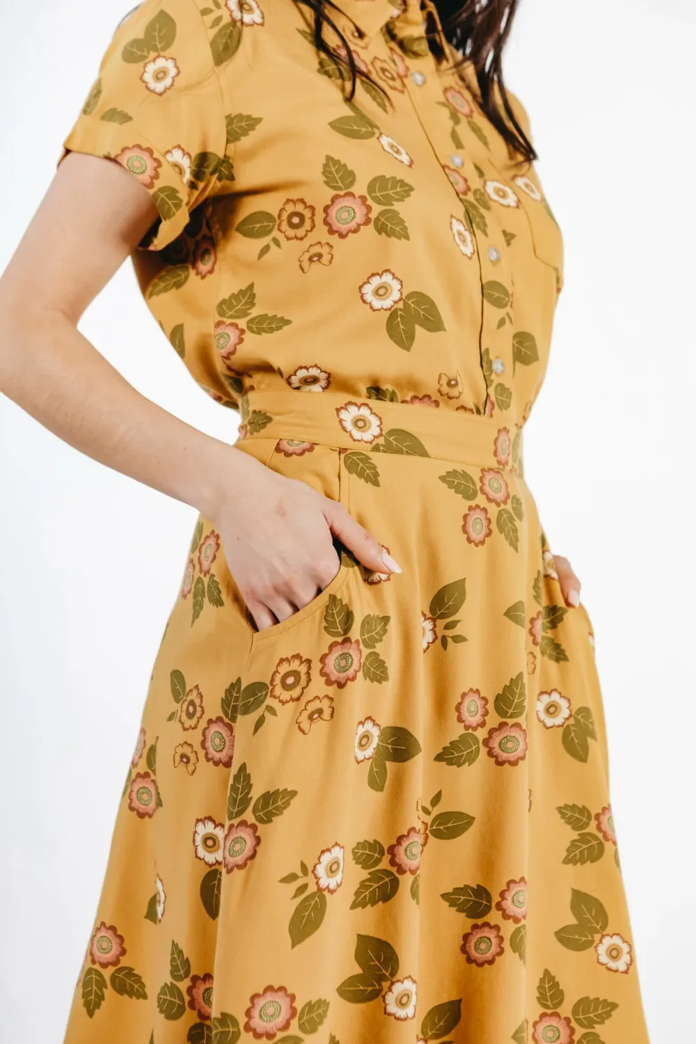 The Plants Print Casual Skirt