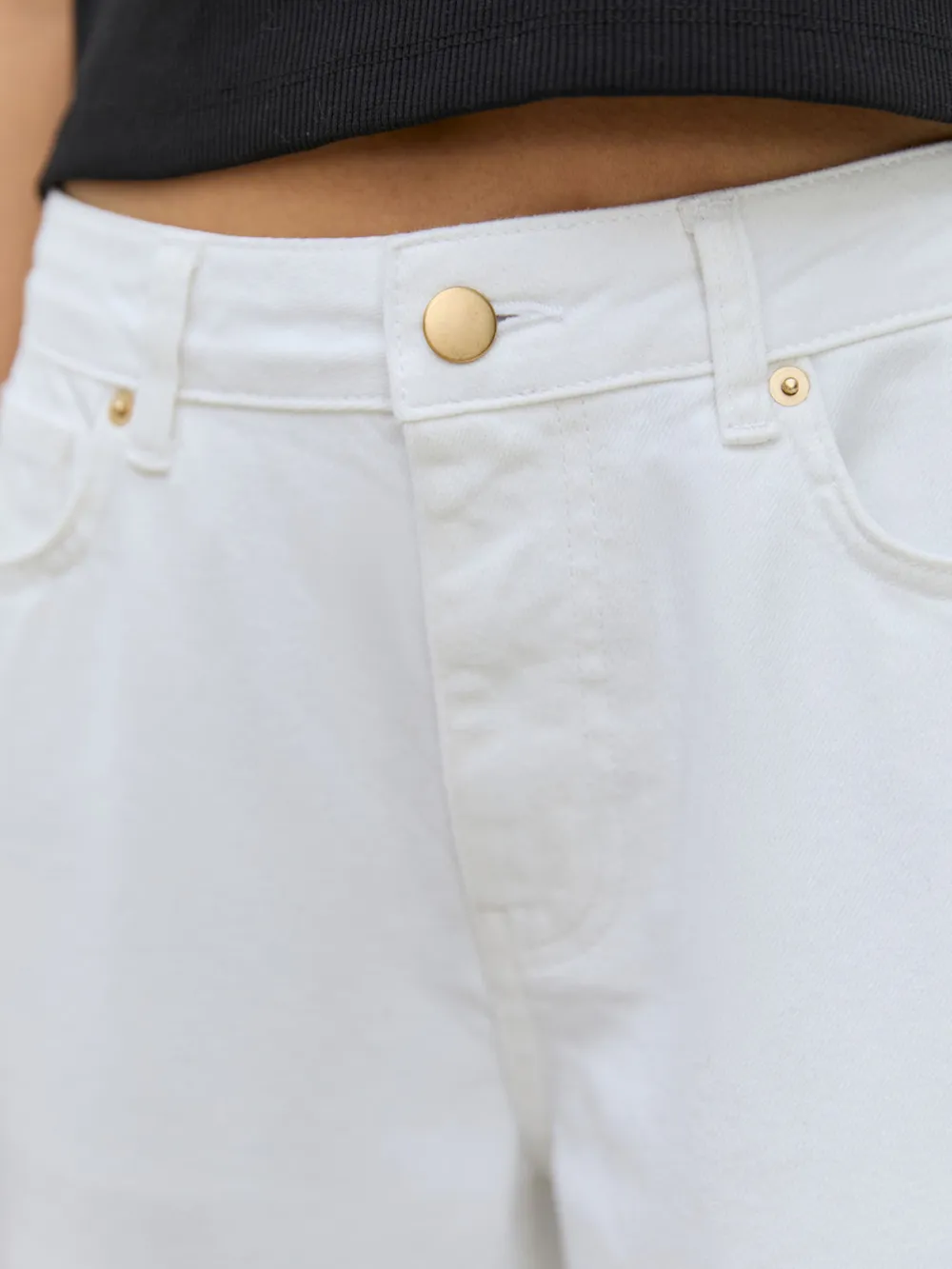 Skinny Mid-Waist Casual Style Jeans