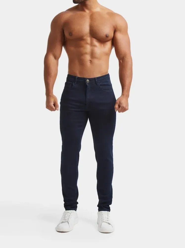 Indigo Casual Daily Athletic Jeans