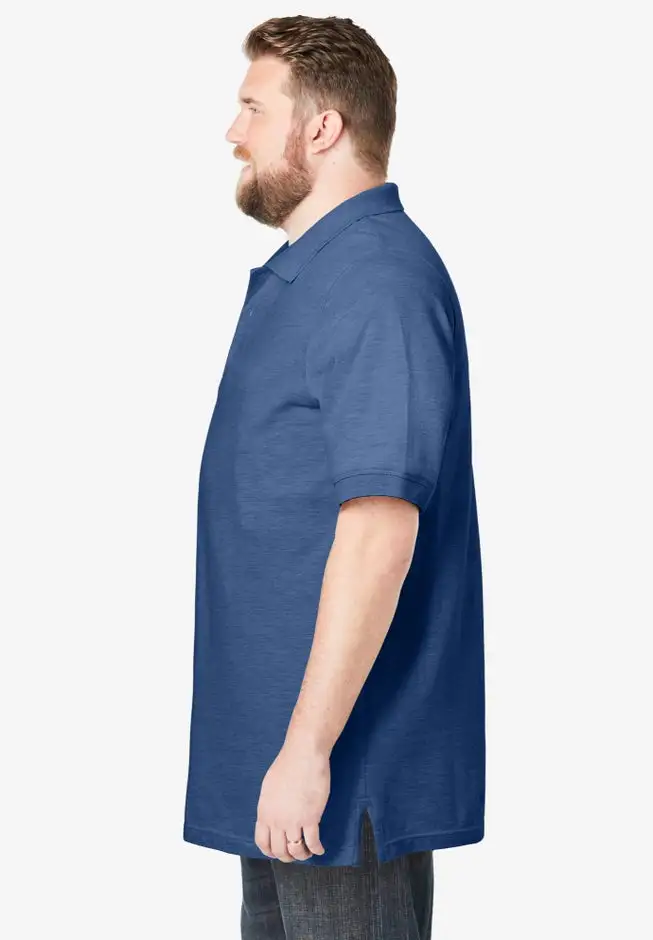 Longer-Length Shrink-Less™ Cotton Polo Shirt