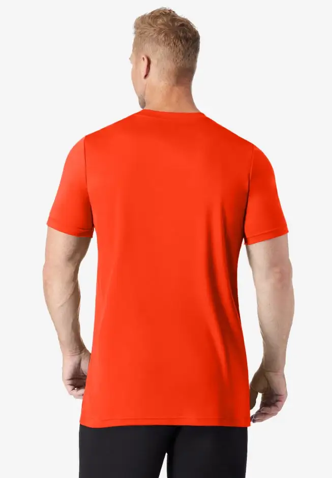 No Sweat Longer-Length Short Sleeve Crewneck Tee