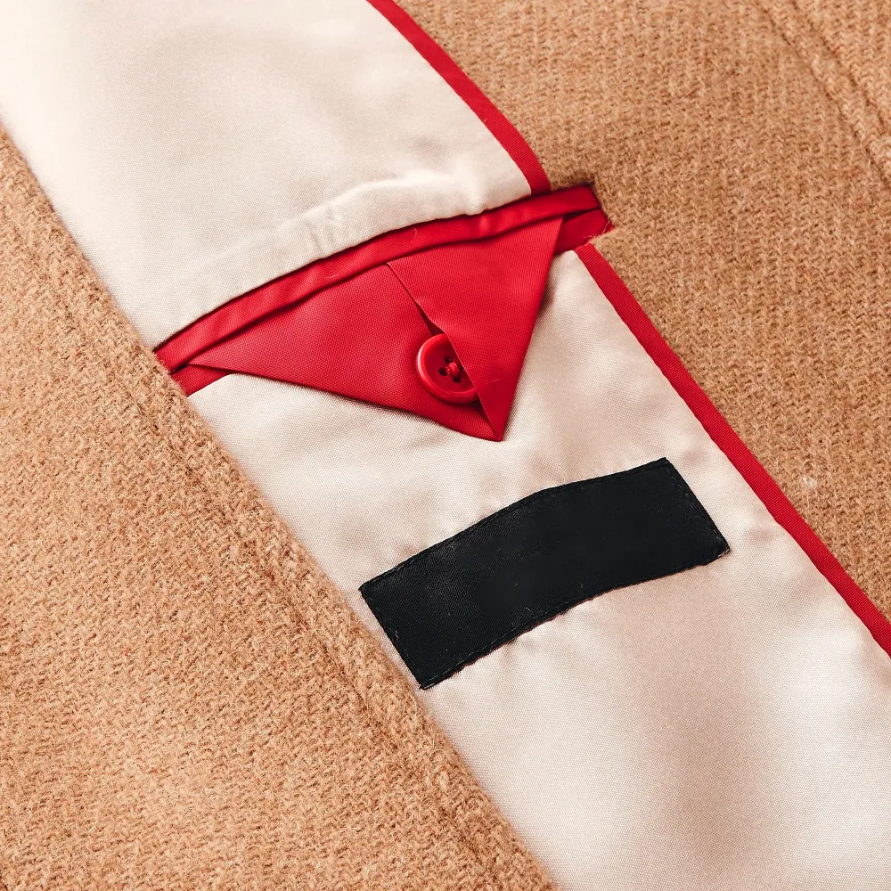 Stadium-Cloth Wool Blend Long Coats