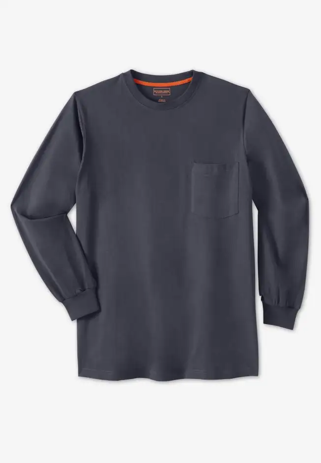 Heavyweight Crewneck Long-Sleeve Pocket T-Shirt