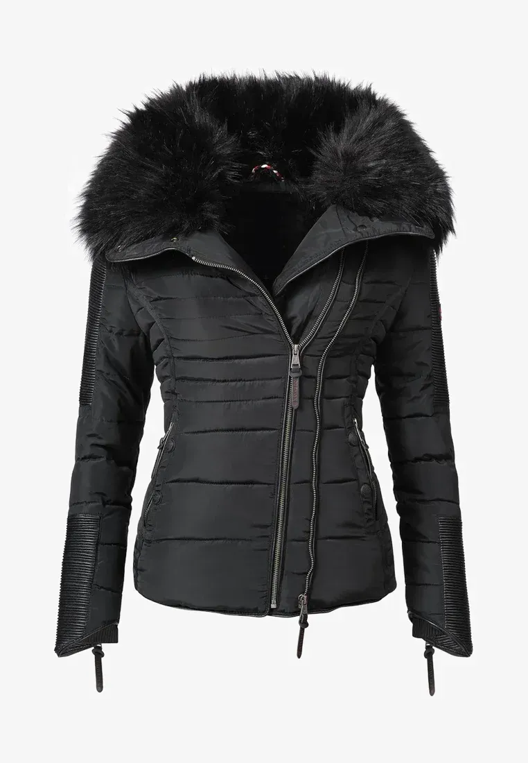 Women's short parka  coat white
