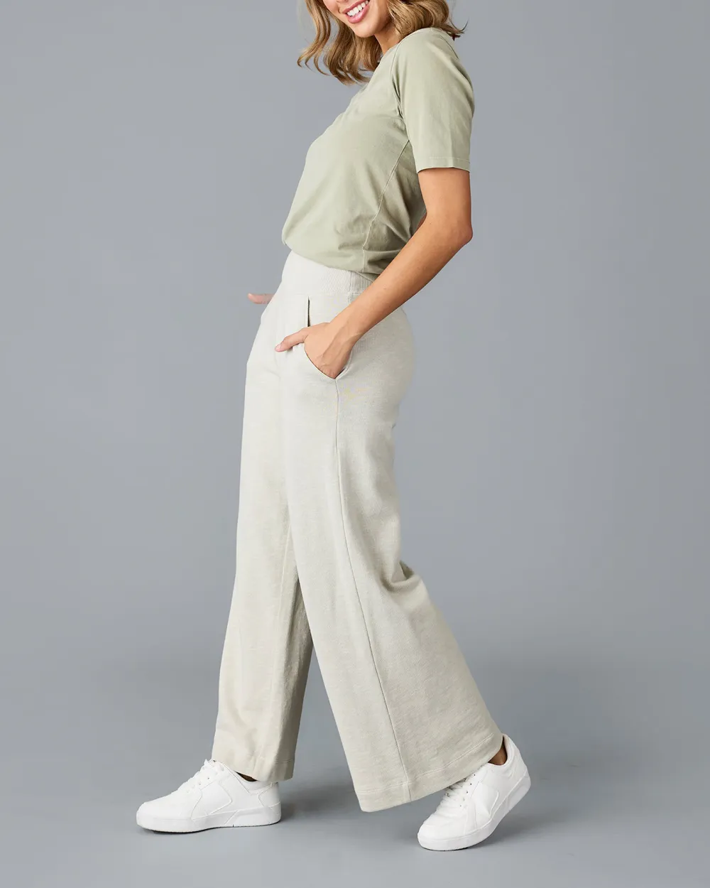 Cream Slight Stretch Pant