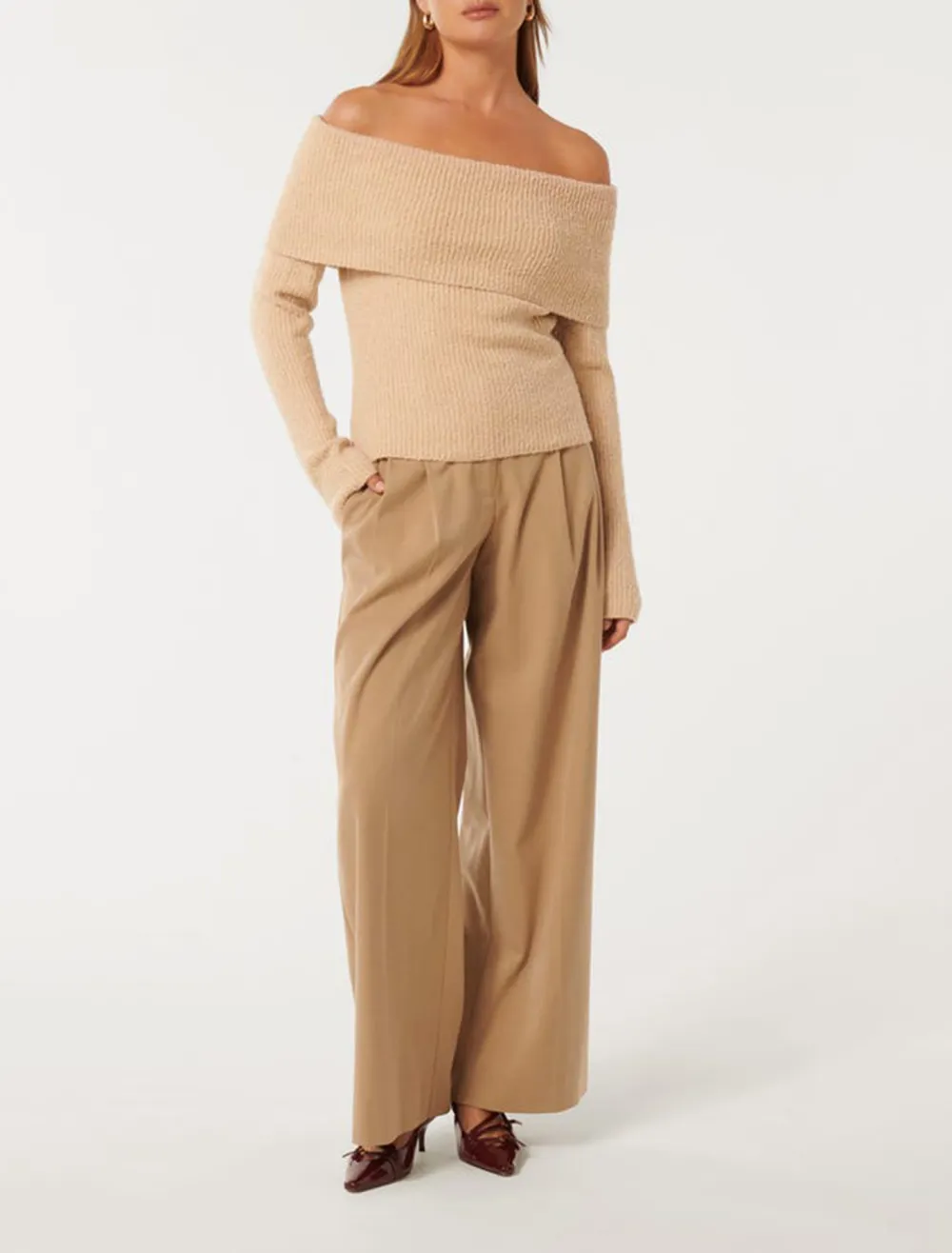 Off Shoulder Sweater
