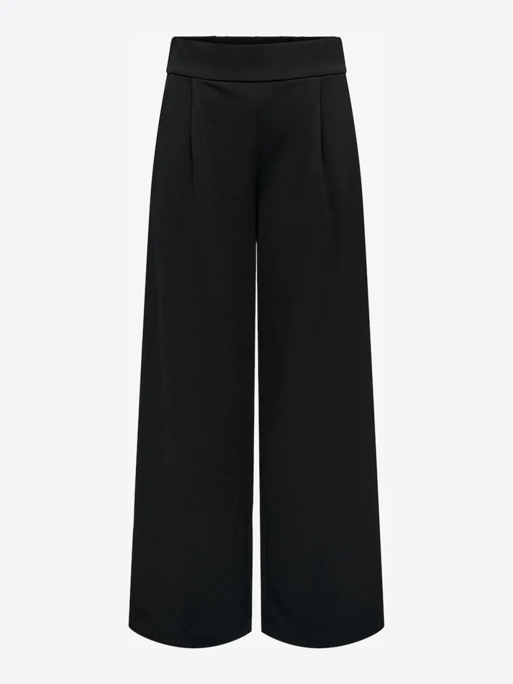 Casual Style Wide Leg Pleat-Front Pants