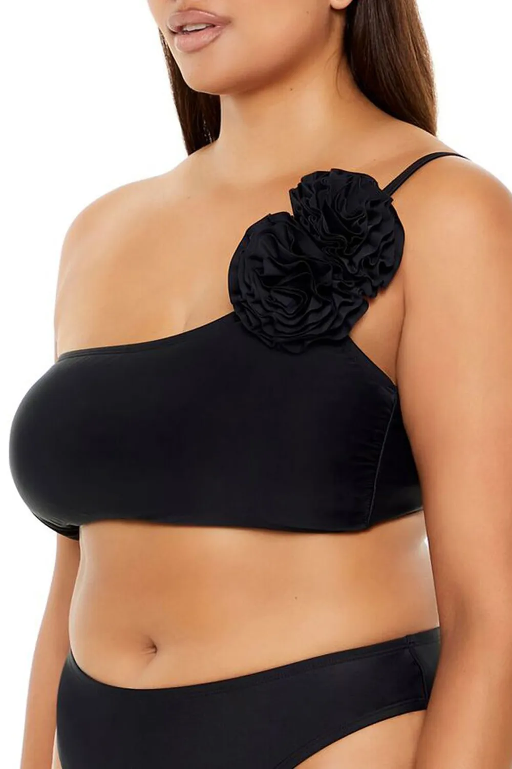 Plus Size Rosette Bikini Top