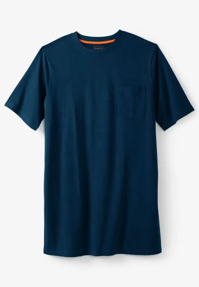 Heavyweight Longer-Length Pocket Crewneck T-Shirt