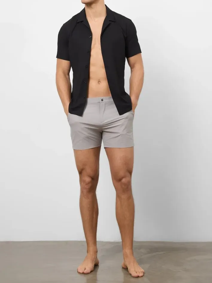 Dark Putty Leisure Daily Swim Short