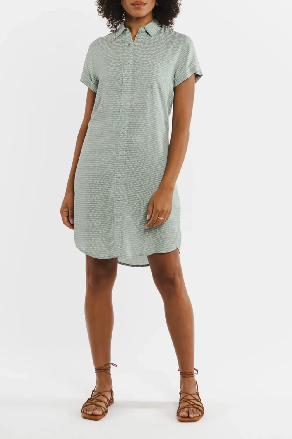 The Lapel Shirt Dress