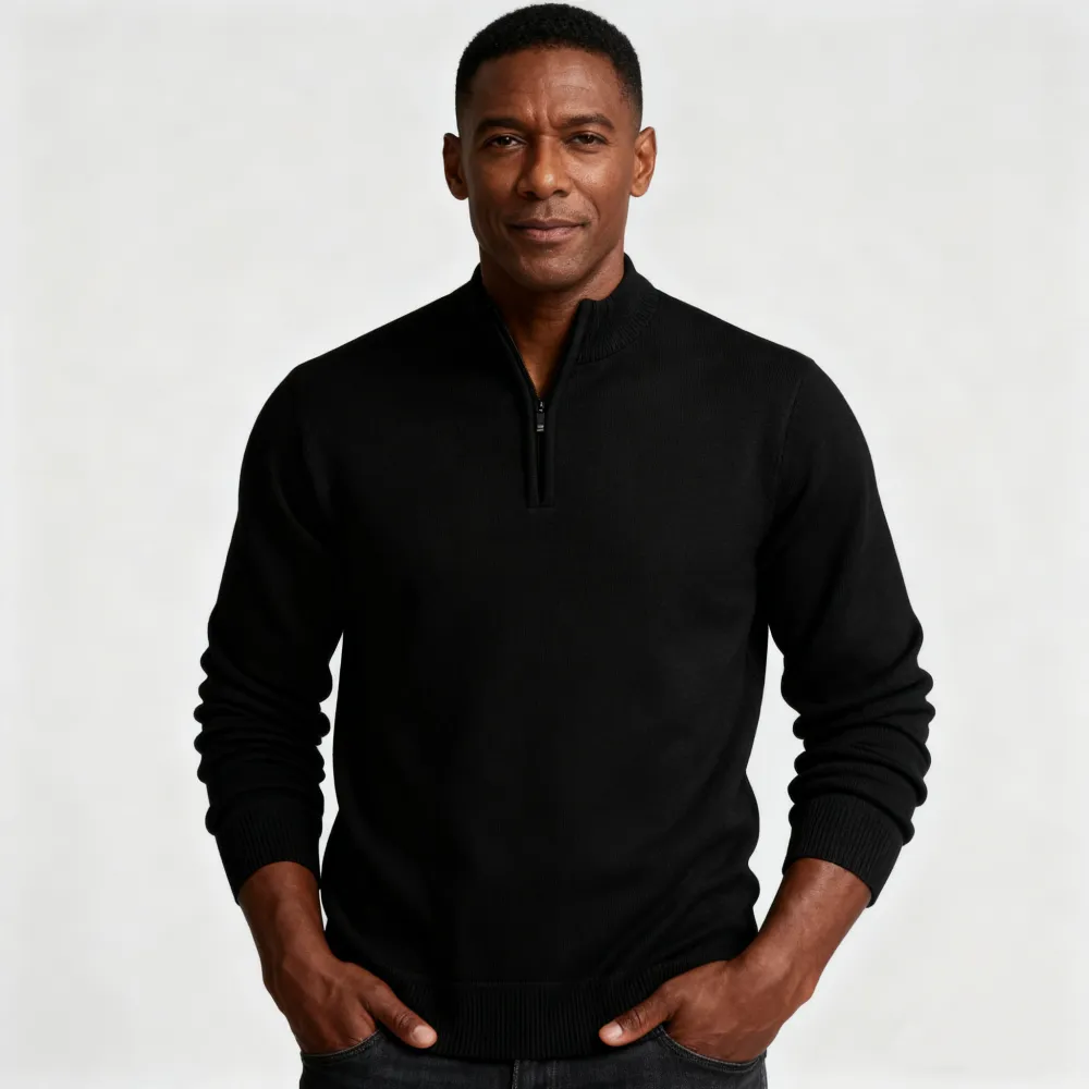 Men's Quarter Zip Sweater