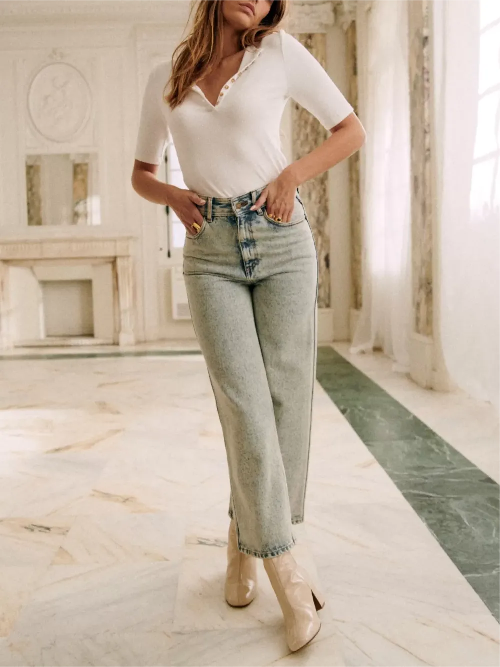 V-Neck Skinny T-Shirt