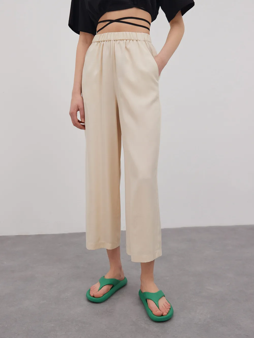 Casual Style Wide Leg Pants