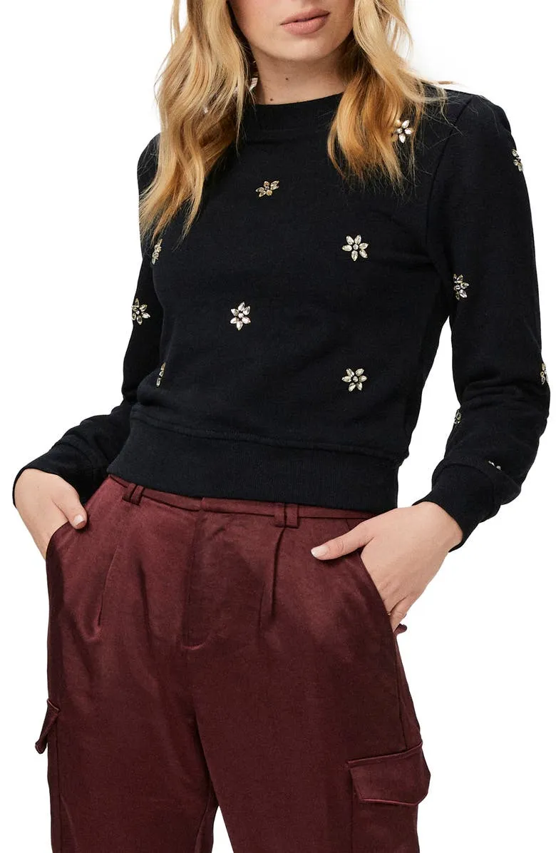 Embellished Cotton Sweatshirt
