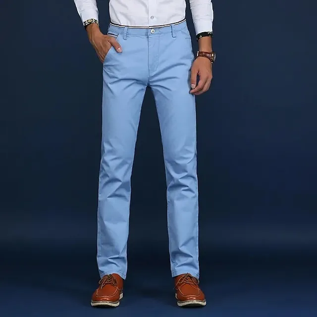 Men's Stretch Straight Leg Dress Chinos