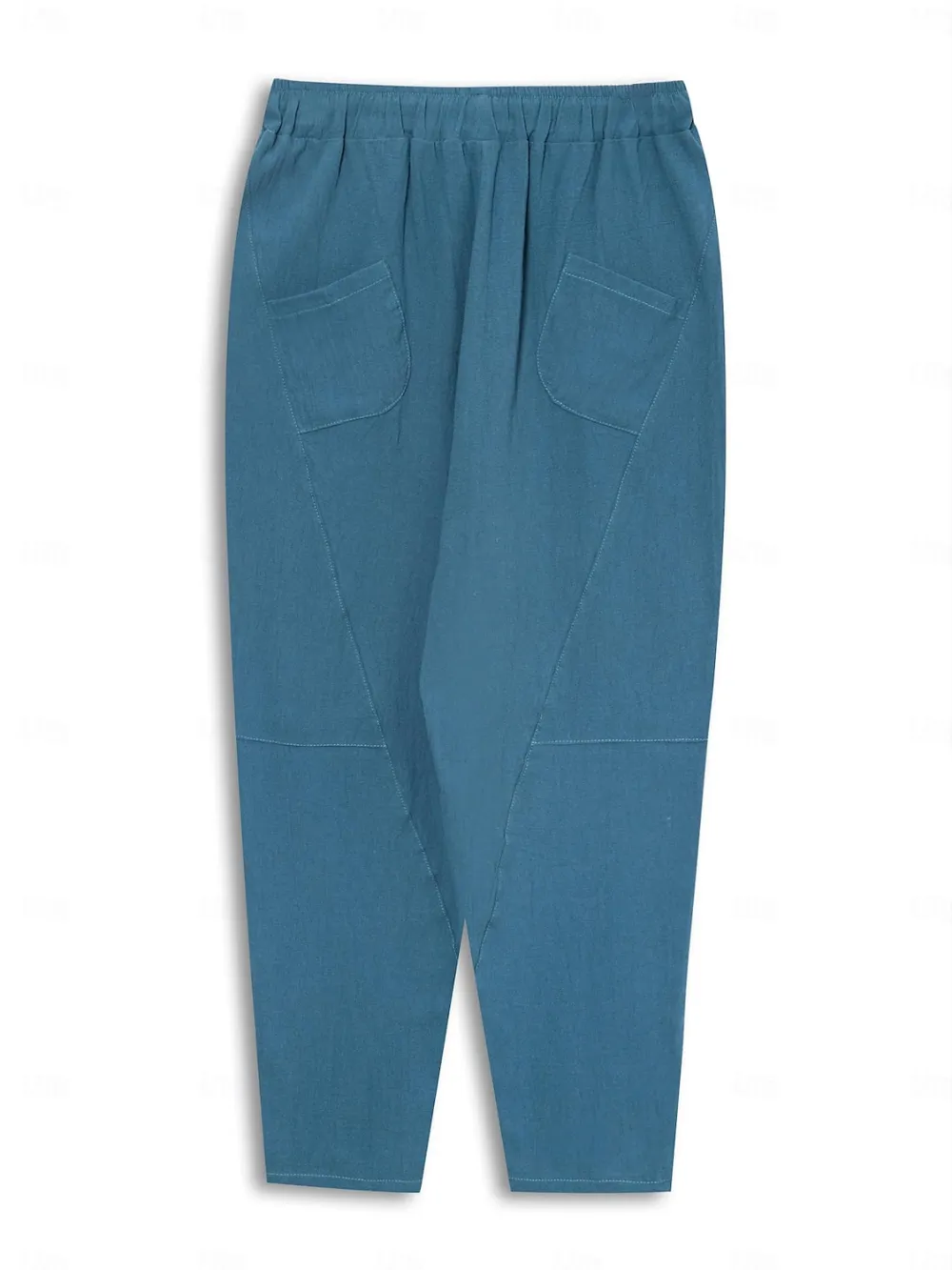 Men's Loose Fit Linen Ankle-Length Pants