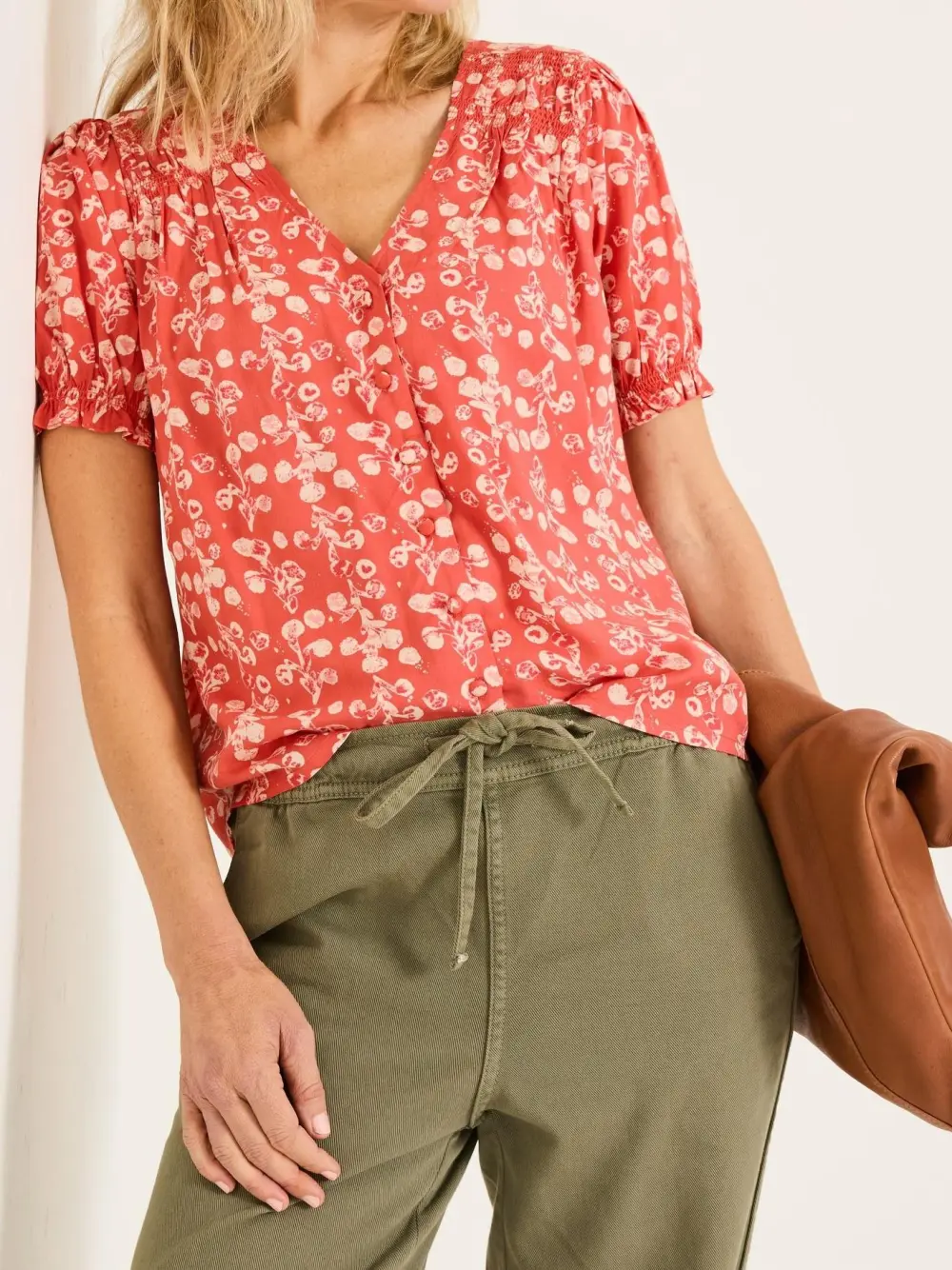 Burnt Orange Jade Blouse