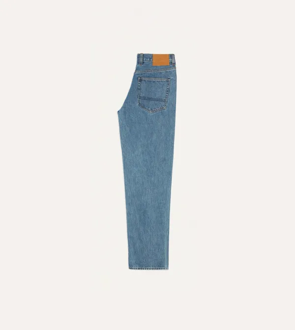 Light Blue Loose Fit Denim Pants