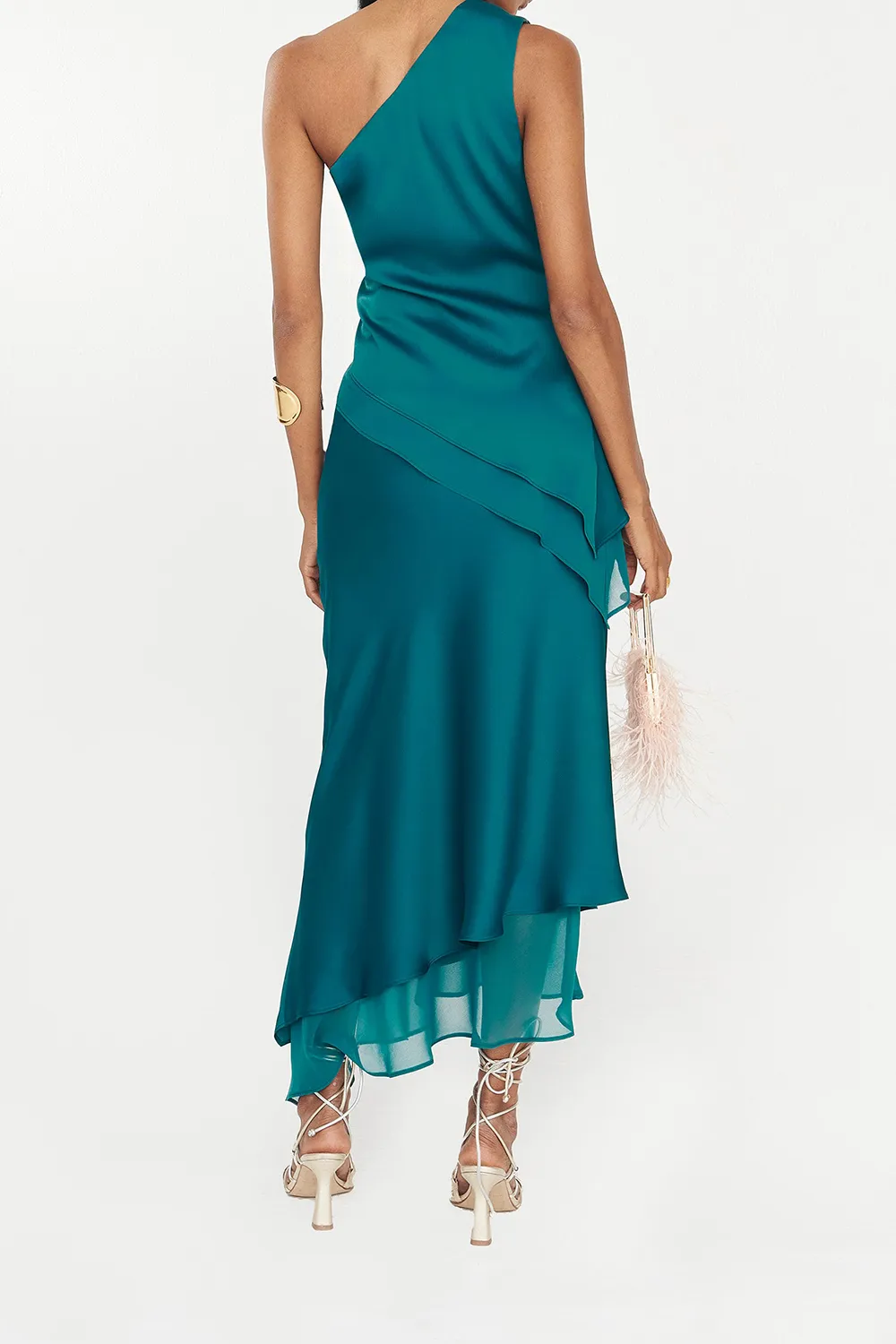 Solid Color Mesh Skirt