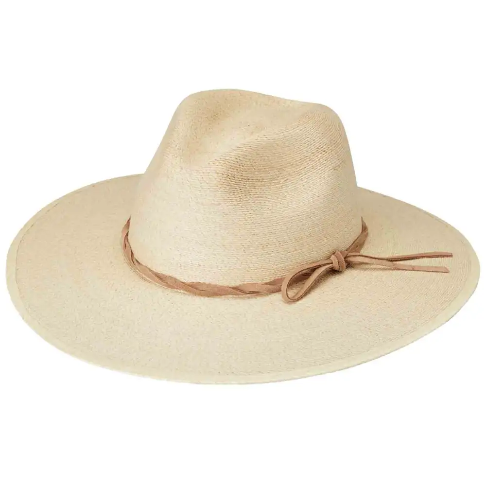 Tulum Natural Palm Straw Wide Brim Hat