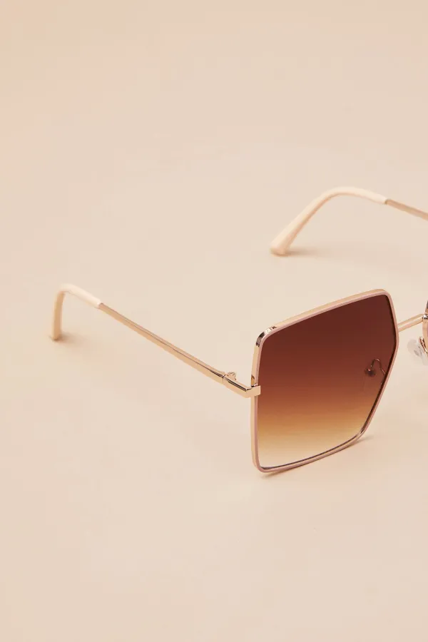 Retro Artistic Square Wide-rimmed Women's Sunglasses