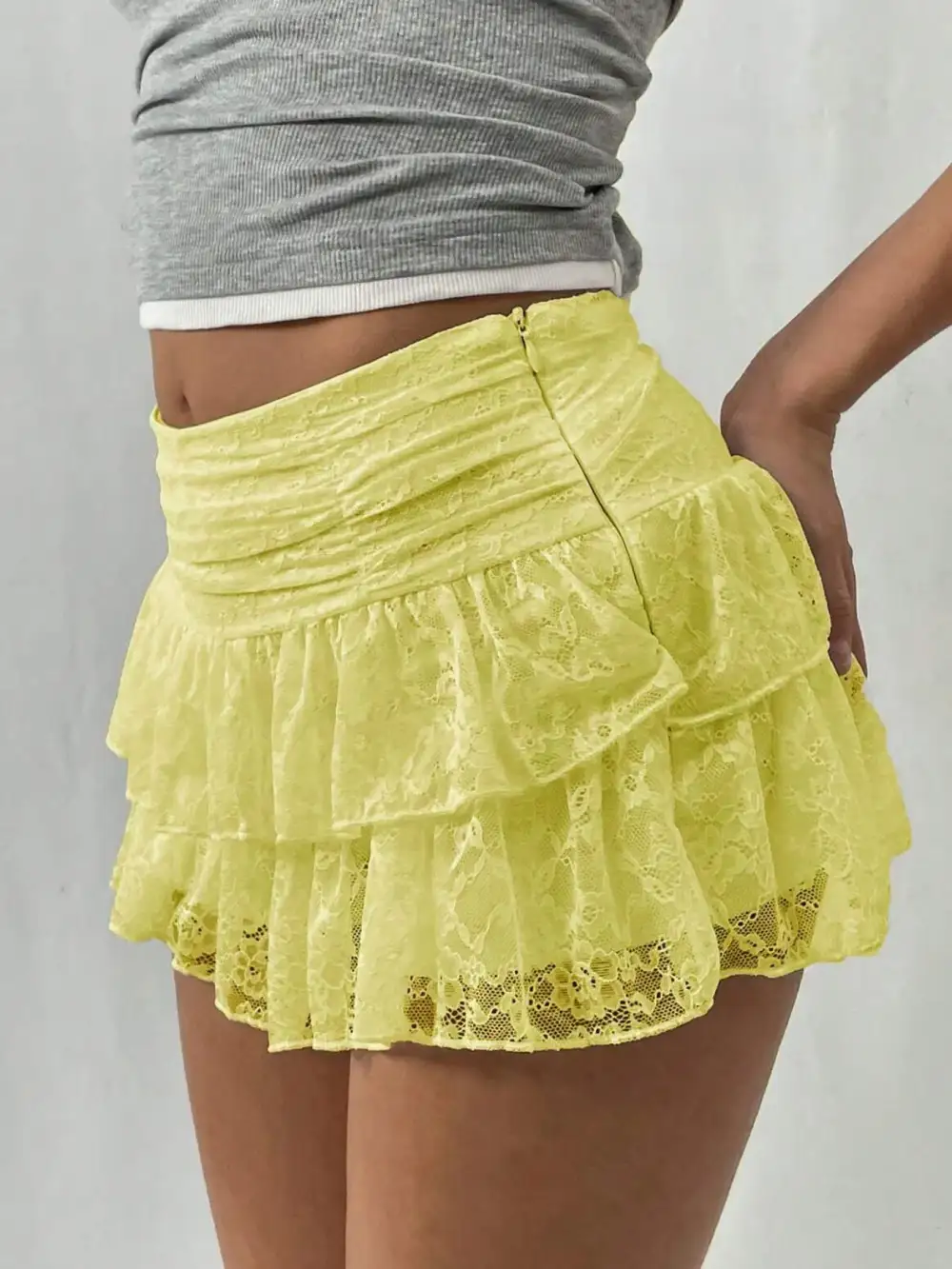 Essential Lace Layered Skirt
