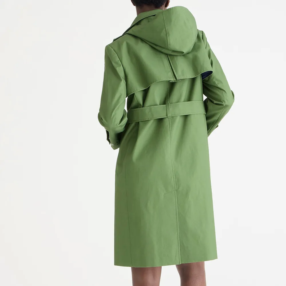 Button Front Cotton Jackets with Belt
