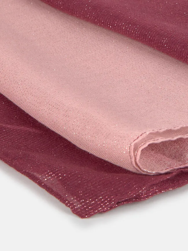 Pink Dust Metallic Scarf