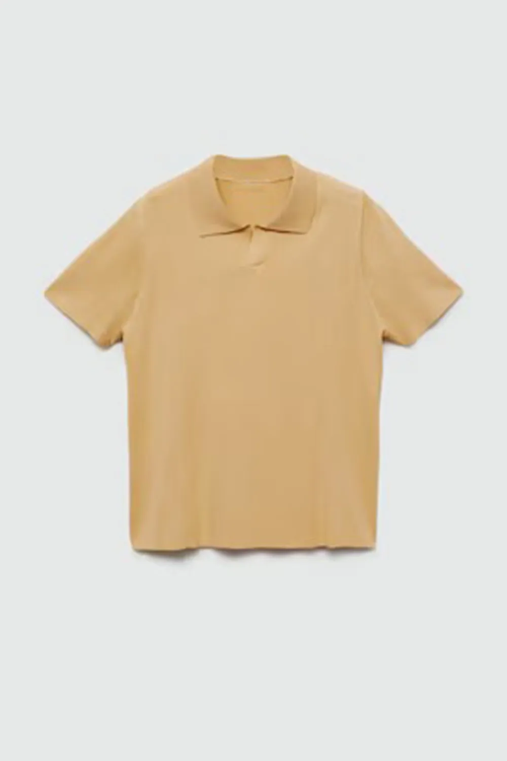 V-Neck Polo Collar Shirt